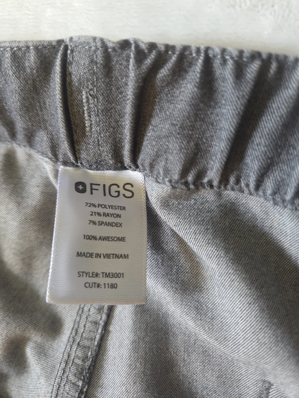 FIGS Mens Cairo Cargo Scrub Pants Graphite Gray Technical Collection Size S